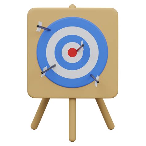 Free bullseye 3d render icon illustration with transparent background ...