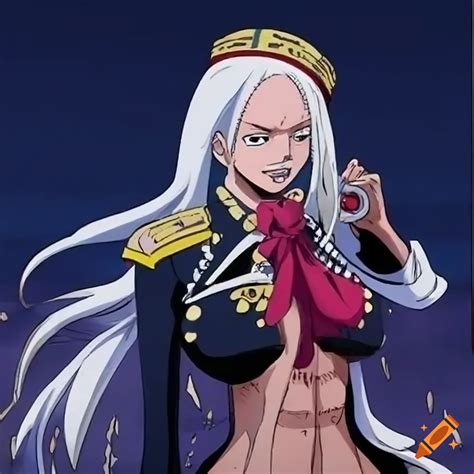 Cosplay of a female marine admiral from one piece