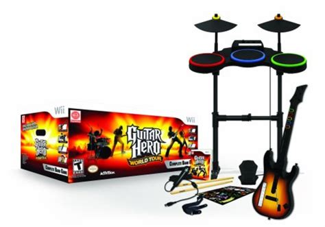 Guitar Hero: World Tour Complete Band Game - Drums + Guitar – Nintendo