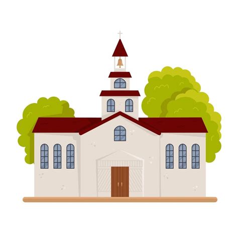 Christian or protestant church building isolated 3224409 Vector Art at Vecteezy