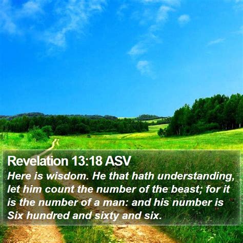 Revelation 13 Scripture Images - Revelation Chapter 13 ASV Bible Verse Pictures