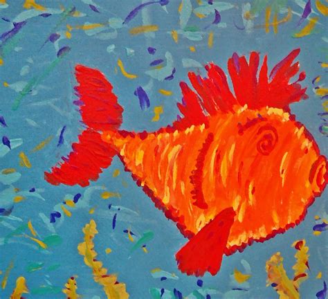 Crazy Fish Painting by Yshua The Painter