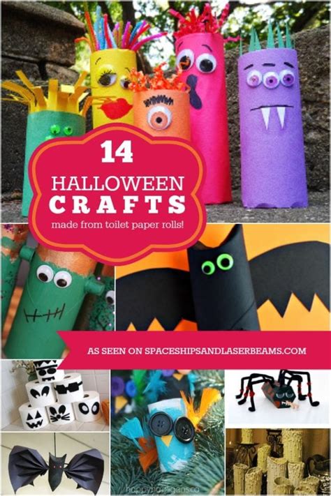 14 Halloween Kids' Crafts Made from Toilet Paper Rolls - Spaceships and ...