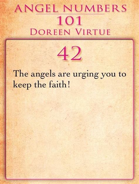 The Angel Number 42 | Angel number meanings, Numerology life path, Numerology