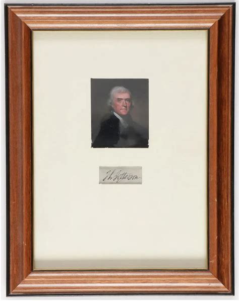 Lot Detail - Fine Thomas Jefferson signature