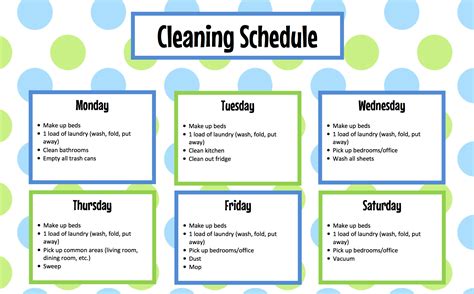 Cleaning Schedule