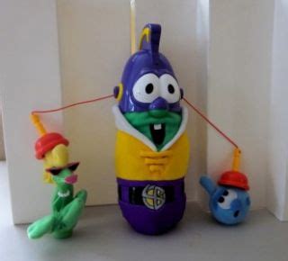 VeggieTales LARRY BOY SUCTION EARS Fisher Price Talking Toy w/ RUMOR