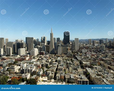 Financial District of San Francisco Stock Photo - Image of hill, bank ...