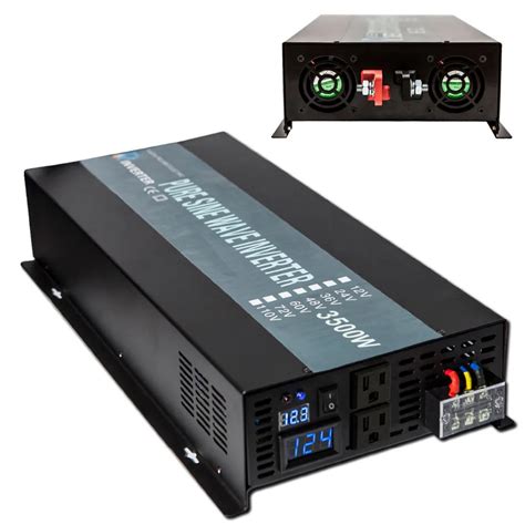 Pure Sine Wave Inverter 12 220 3500W Solar Inverter Car Power Inverter ...