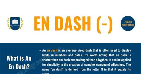 When & How to Use En Dash Properly with Useful Examples - ESL Grammar