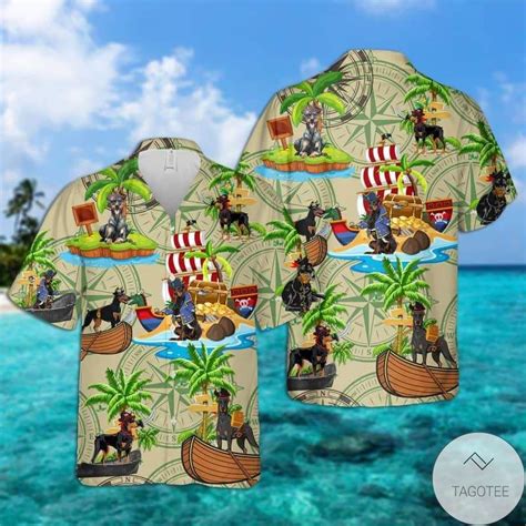 Doberman Pirates Hawaiian Shirt