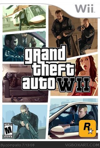 GTA: IV Wii Edition Wii Box Art Cover by compallo