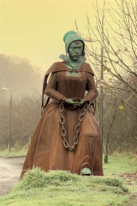 The Statue of Alice Nutter. | Witch history, Witch trials, Salem witch