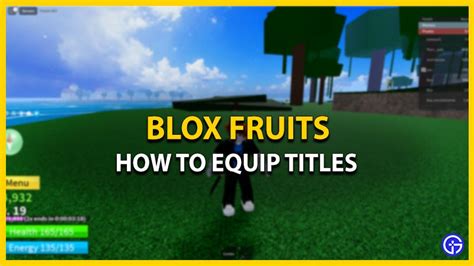 How To Change Or Equip Titles In Blox Fruits - Gamer Tweak