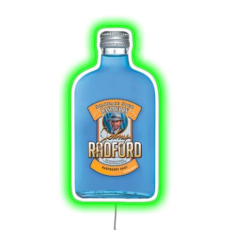 Raddford Bootlegger Bar Bar Sign Fabriqué avec un panneau de néon à barre bleu LED Fabriqué avec LED