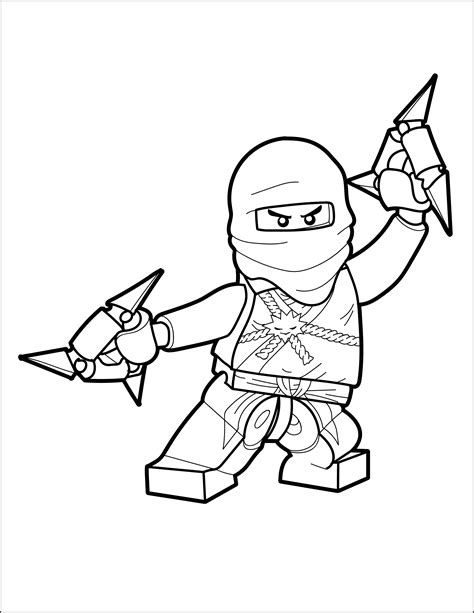 Zane - LEGO Ninjago Coloring Page | The Brick Show