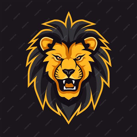 Premium Vector | Minimalist lion logo