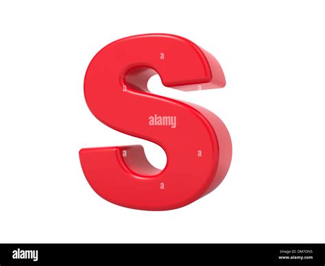 Red 3D Letter S Stock Photo - Alamy