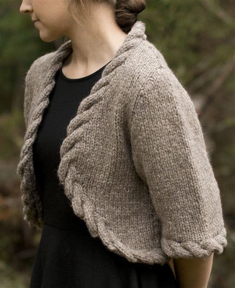 Shrug and Bolero Knitting Patterns | Shrug knitting pattern, Quick knits, Free knitting