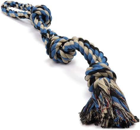 Pacific Pups Products Interactive Dog Toys, Blue, Tough Twisted Rope ...