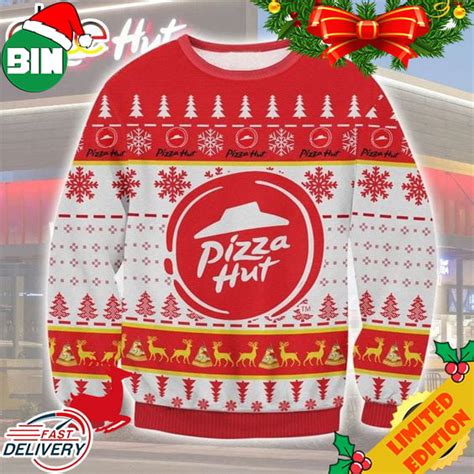 Pizza Hut Chritstmas 2023 Ugly Sweater - Binteez