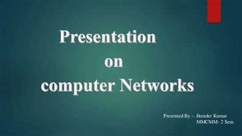 Computer networking ppt