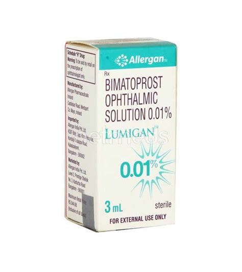 Lumigan Eye Drop Ophthalmic Solution 0.01% 3ml | Wealzin