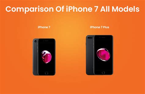 iPhone 7 Series Models Comparison – Mobile Guru