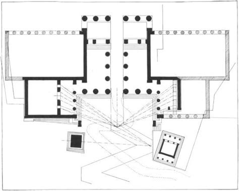 CLASSICAL: Propylaea: Floor Plan. Note the zig zag path up, the ...