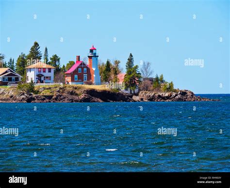 Eagle River Lighthouse, Eagle River, Michigan, USA Stock Photo - Alamy