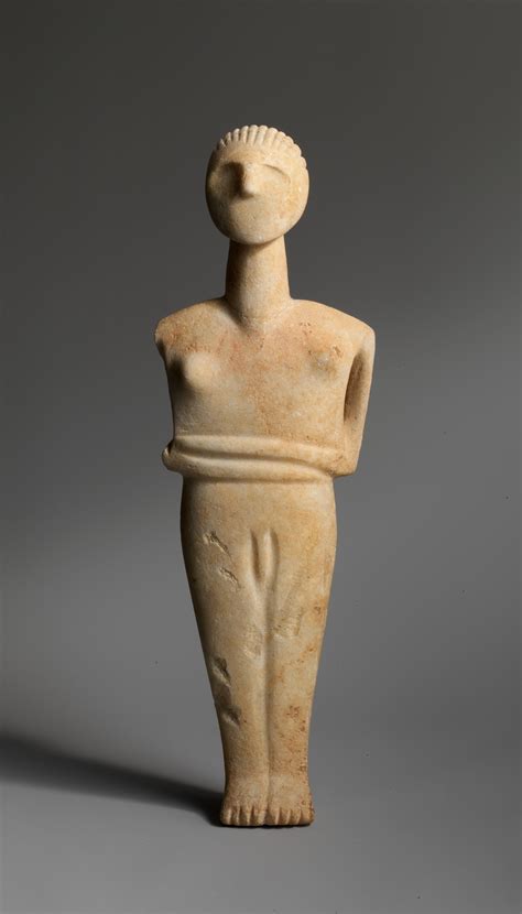 Marble male figure | Cycladic | Early Cycladic II | The Metropolitan ...