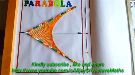 PARABOLA CONSTRUCTION ( Maths Lab Activity / Project ) - YouTube