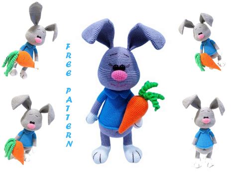 Carrot Bunny Amigurumi Free pattern - Free Amigurumi Crochet Patterns
