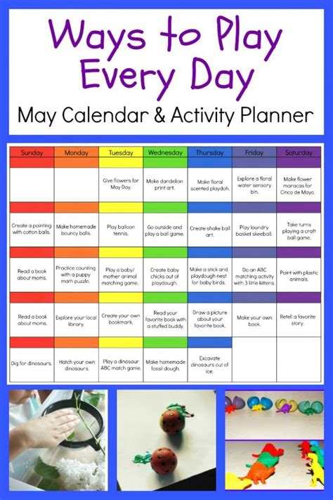 Ways to Play Everyday - May Activity Calendar for #Preschoolers • The Preschool Toolbox Blog