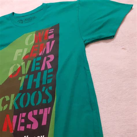 one flew over the cuckoos nest t shirt small 18 p2p green large print ken kesey | eBay