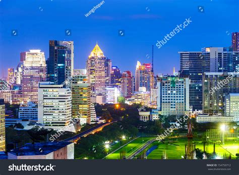 Bangkok Skyline Night Stock Photo 154750712 | Shutterstock