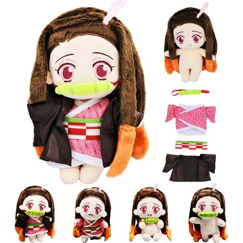 Buy uoozii Poseable Kamado Plush 9"/23cm Cute Anime Plush Figure with Changeable Cosplay Doll ...