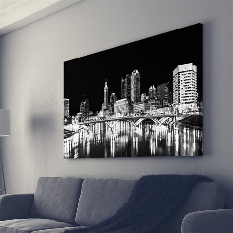 Columbus Skyline Art Ohio Wall Art Columbus Skyline Canvas | Etsy