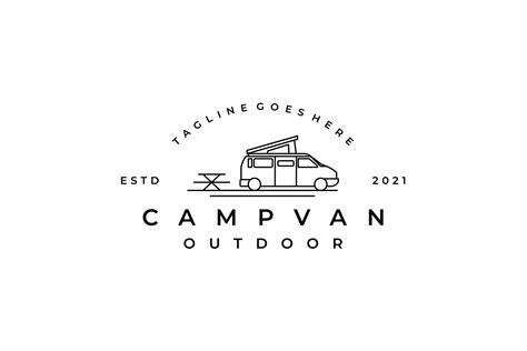 Camper Van, Camping Logo Design Grafik Von Weasley99 · Creative Fabrica