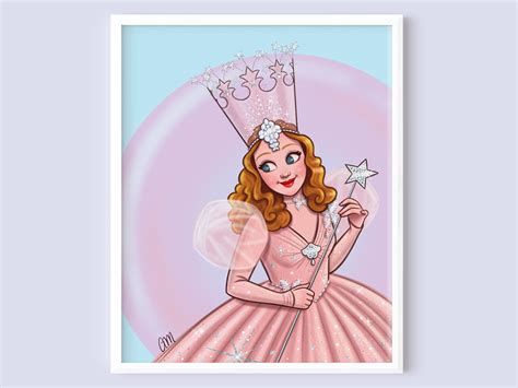 Wizard of Oz Glinda Illustration Art Print - Etsy Australia