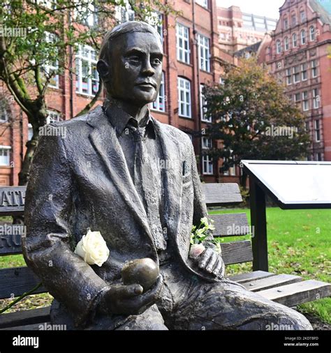 Alan Turing statue Stock Photo - Alamy