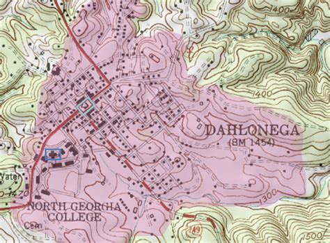 Dahlonega – Landscapes and Geomorphology