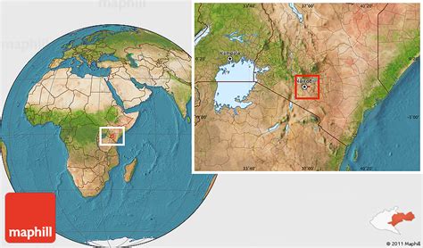 Satellite Location Map of EMBAKASI