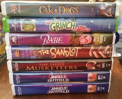 Disney Classics VHS Movies VHS Tapes/Cats And Dogs/Babe/How The Grinch Stole Christmas/Three ...