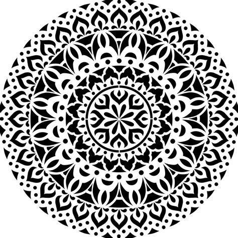 Mandala Stencil Printable - Printable Word Searches