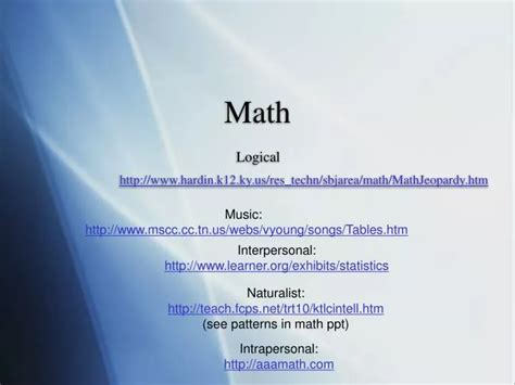 PPT - Math PowerPoint Presentation, free download - ID:4369095