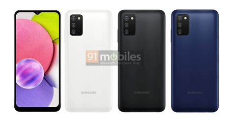 Samsung Galaxy A03s specifications and color variants revealed - SamMobile