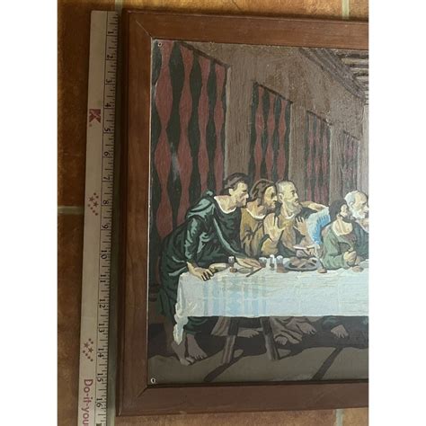 Vintage DA VINCI the Last Supper Paint by Number Framed - Etsy