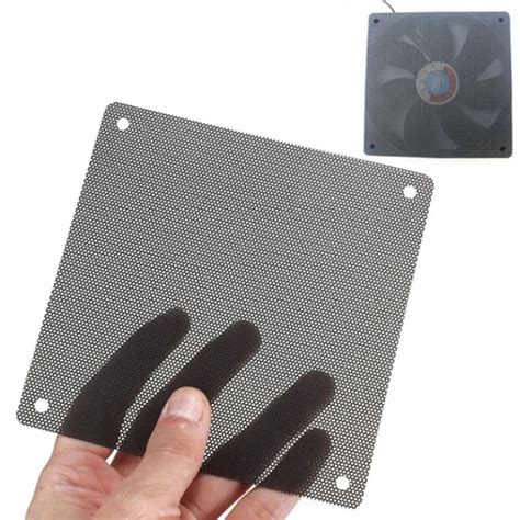 5PCS/lot 120mm Cuttable Black PVC PC Fan Dust Filter Dustproof Case Computer Mesh-in Fans ...