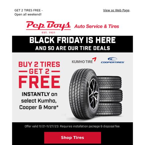 🛞🛞🛞 BLACK FRIDAY TIRE DEALS 🛞🛞🛞 - Pep Boys Auto